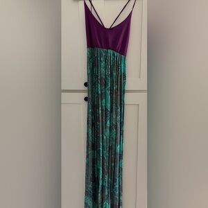 Rani Fly Purple and Teal Maxi Dress